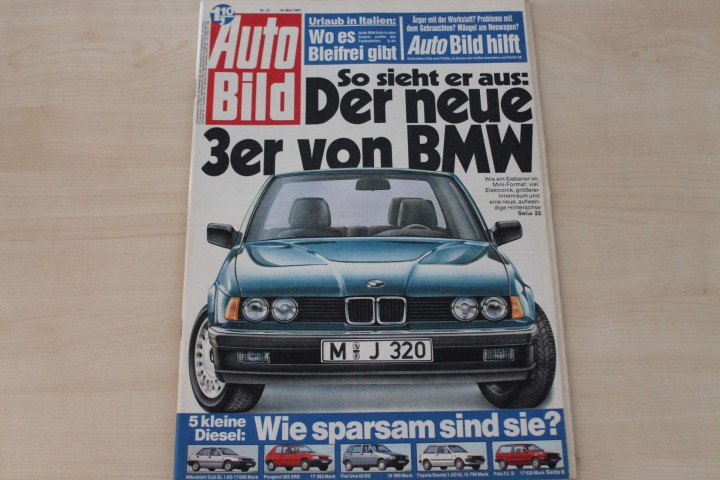 Deckblatt Auto Bild (21/1987)